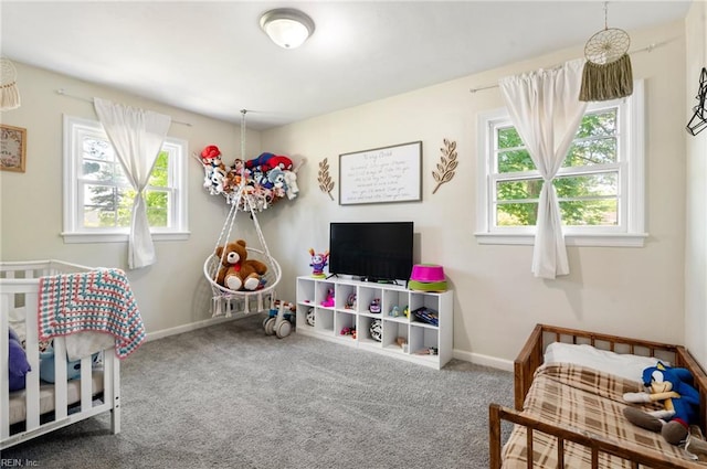 504 Amster Ln, Chesapeake, VA 23323 - carpeted bedroom with a crib and baseboards