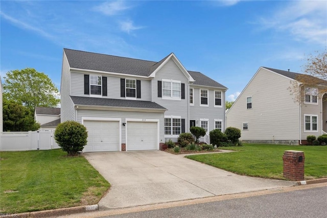 218 Woodburne Ln, Newport News, VA 23602 - view of front facade featuring driveway and a garage