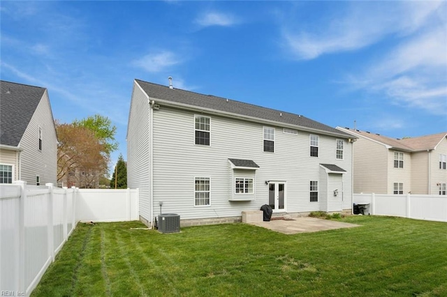 218 Woodburne Ln, Newport News, VA 23602 - rear view of house featuring a patio and cooling unit