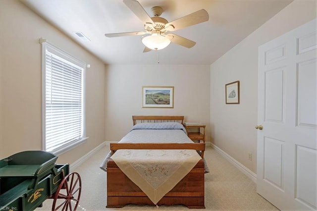 433 Croatan Rd, Virginia Beach, VA 23451 - carpeted bedroom with baseboards and a ceiling fan