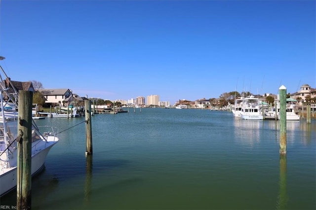 433 Croatan Rd, Virginia Beach, VA 23451 - water view featuring a dock