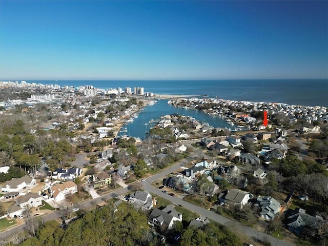 433 Croatan Rd, Virginia Beach, VA 23451 - aerial view of property and surrounding area with a nearby body of water and nearby suburban area