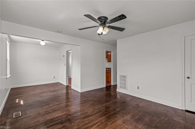 16 Warner Rd, Hampton, VA 23666 - empty room with wood finished floors, a ceiling fan, and baseboards