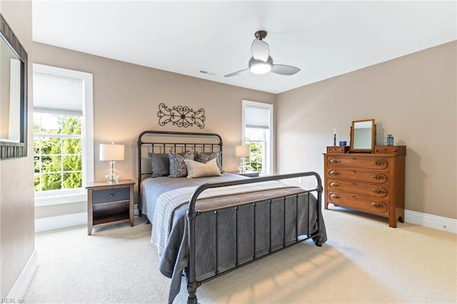 1704 Lower Church Ct, Virginia Beach, VA 23455 - carpeted bedroom with baseboards and a ceiling fan