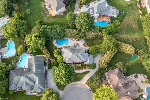 1704 Lower Church Ct, Virginia Beach, VA 23455 - aerial overview of property's location featuring a pool area