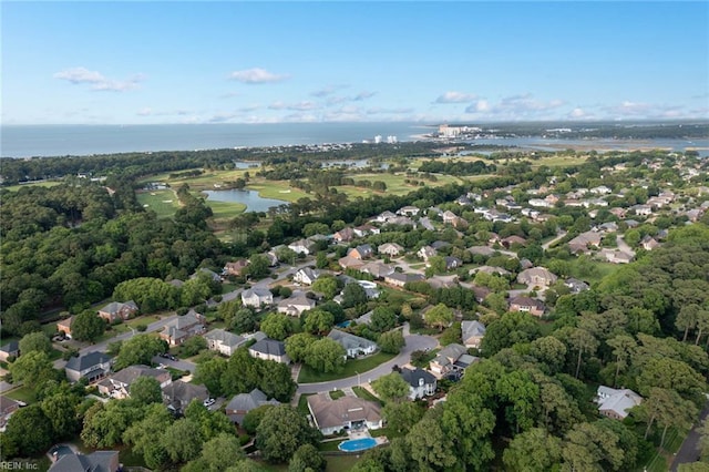 1704 Lower Church Ct, Virginia Beach, VA 23455 - aerial perspective of suburban area with a large body of water