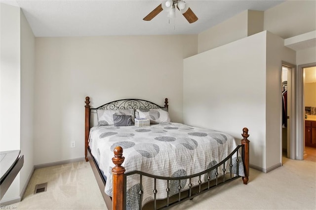 114 Gnarled Oak Ln, Yorktown, VA 23692 - carpeted bedroom featuring baseboards and a ceiling fan