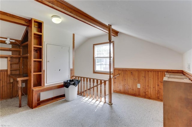 2509 Quail Ridge Ct, Chesapeake, VA 23321 - bonus room with wainscoting, wood walls, and carpet