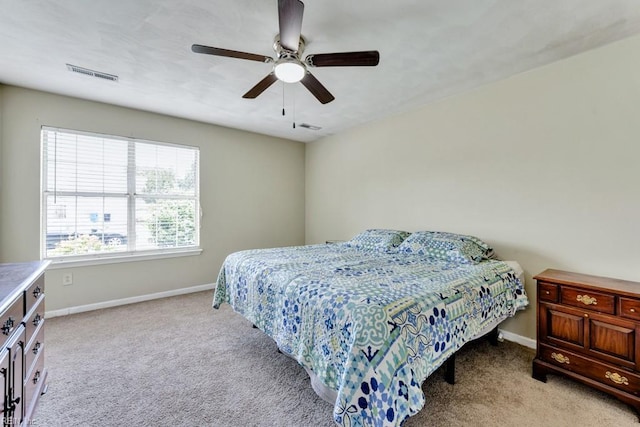 1909 Falling Sun Cir, Virginia Beach, VA 23454 - bedroom with light colored carpet, baseboards, and ceiling fan