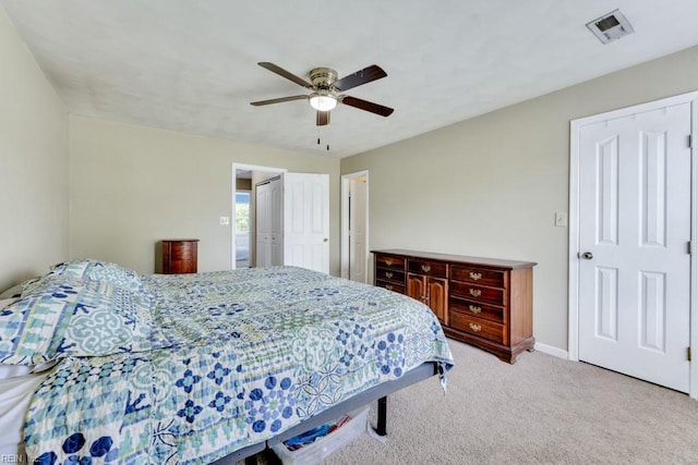 1909 Falling Sun Cir, Virginia Beach, VA 23454 - carpeted bedroom with baseboards and a ceiling fan