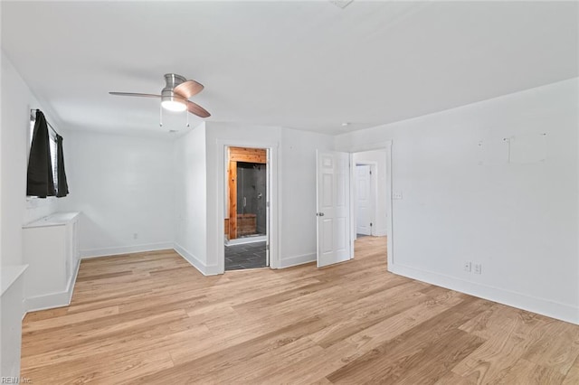 8575 Chesapeake Blvd, Norfolk, VA 23503 - empty room with light wood-style flooring, baseboards, and a ceiling fan