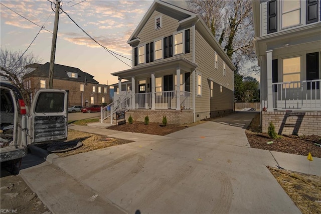 736 A Ave, Norfolk, VA 23504 - view of front of property featuring covered porch and crawl space