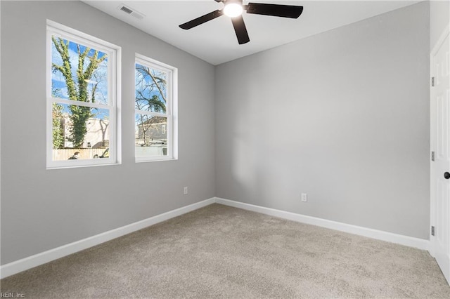 736 A Ave, Norfolk, VA 23504 - carpeted empty room with a ceiling fan and baseboards