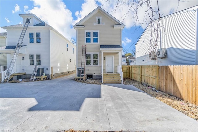 736 A Ave, Norfolk, VA 23504 - back of house with fence and ac unit