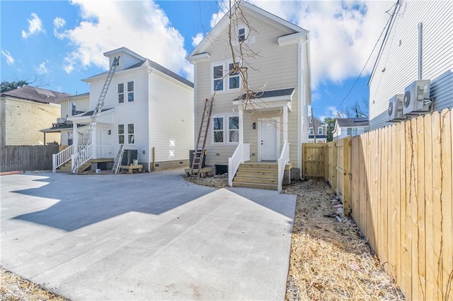 736 A Ave, Norfolk, VA 23504 - rear view of house featuring fence and a cooling unit