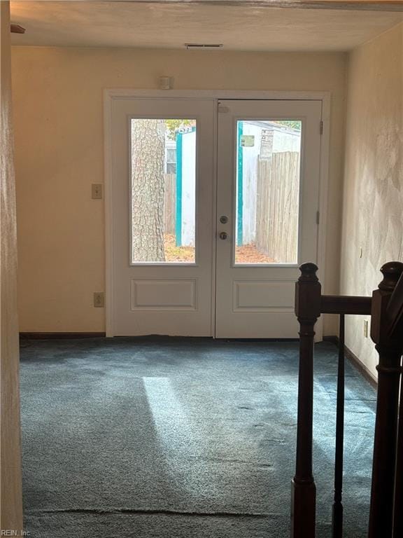 5637 Picadilly Ln, Portsmouth, VA 23703 - doorway to outside with carpet and french doors