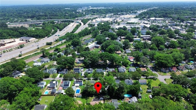 7716 Newport Ave, Norfolk, VA 23505 - aerial overview of property's location featuring a highway and nearby suburban area