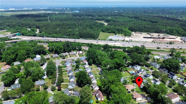 7716 Newport Ave, Norfolk, VA 23505 - aerial view of property's location with a forest