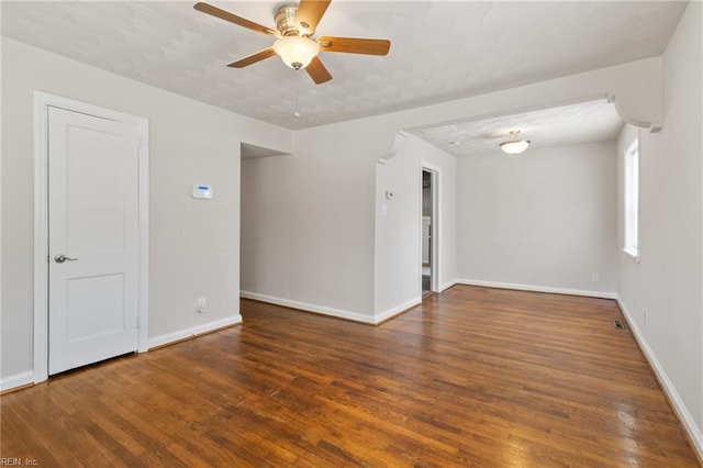 7716 Newport Ave, Norfolk, VA 23505 - empty room featuring wood finished floors, baseboards, and ceiling fan