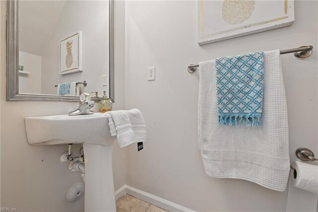 2043 Queens Point Dr, Suffolk, VA 23434 - bathroom with baseboards and tile patterned floors