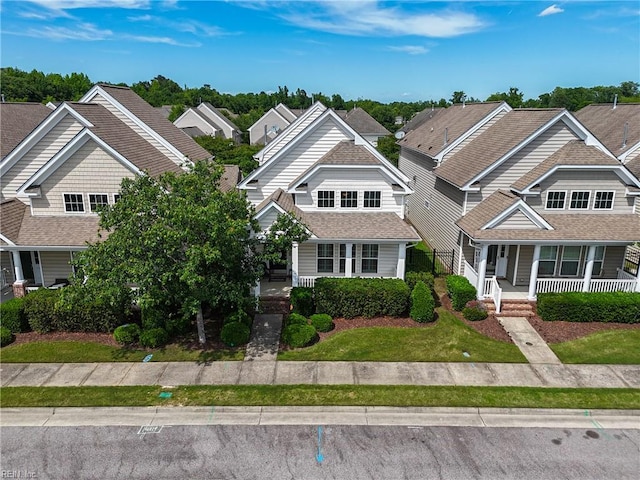 2043 Queens Point Dr, Suffolk, VA 23434 - view of front facade with a porch and a residential view