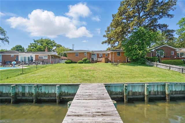 dock with a water view