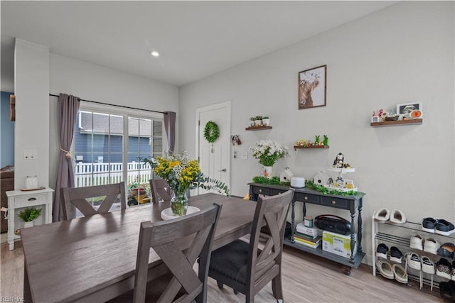 954 Olmstead St, Chesapeake, VA 23323 - dining room featuring light wood-type flooring and recessed lighting