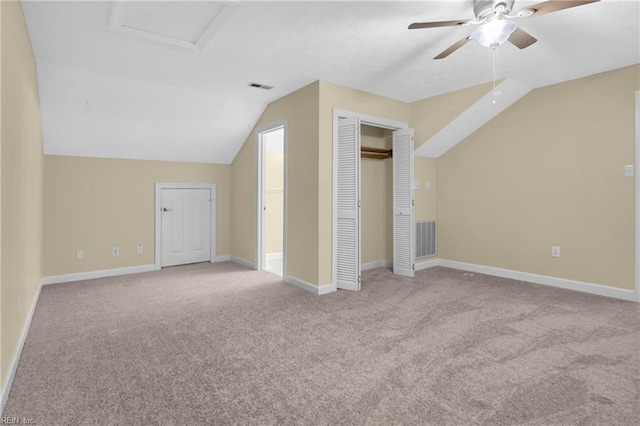 242 Genoa Dr Unit 20, Hampton, VA 23664 - bonus room featuring vaulted ceiling, ceiling fan, carpet floors, and baseboards