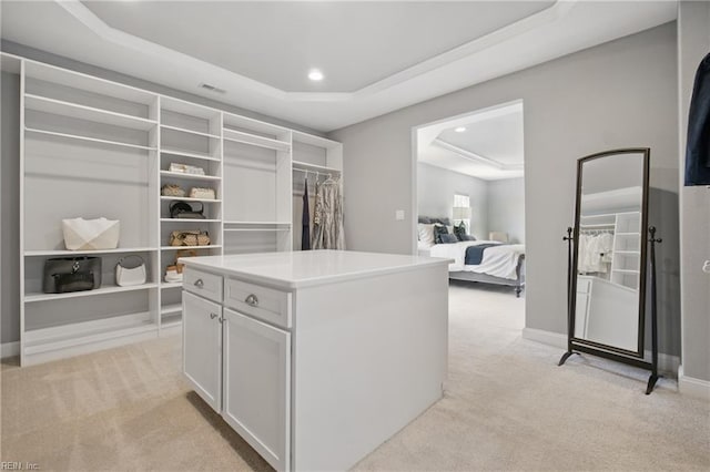 2244 Rio Rancho Dr, Virginia Beach, VA 23456 - spacious closet featuring a tray ceiling and light carpet