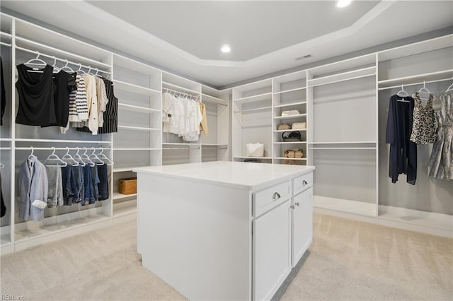 2244 Rio Rancho Dr, Virginia Beach, VA 23456 - walk in closet featuring light colored carpet and a tray ceiling
