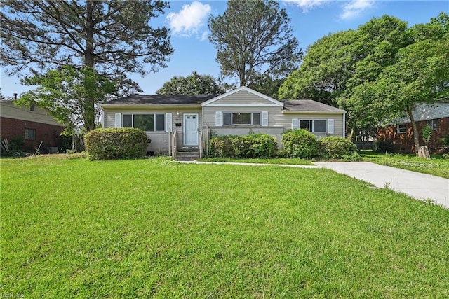 3813 Honeytree Ln, Virginia Beach, VA 23452 - view of front of home with a front yard