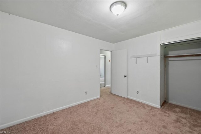 3813 Honeytree Ln, Virginia Beach, VA 23452 - unfurnished bedroom featuring carpet floors, a closet, and baseboards