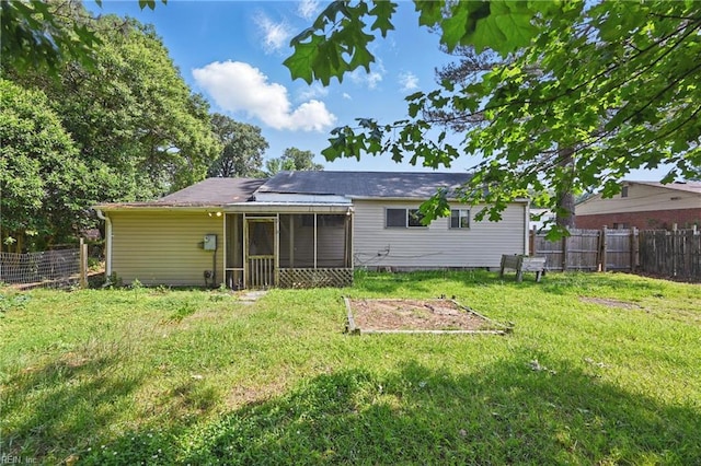 3813 Honeytree Ln, Virginia Beach, VA 23452 - rear view of house featuring a sunroom