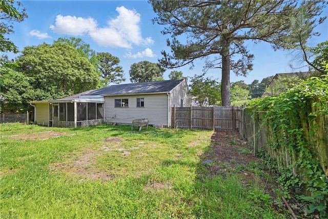 3813 Honeytree Ln, Virginia Beach, VA 23452 - rear view of property featuring a sunroom