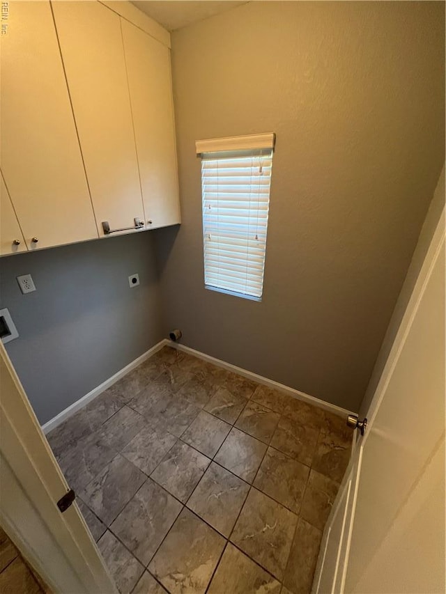 405 San Antonio Blvd, Norfolk, VA 23505 - washroom featuring cabinet space, hookup for an electric dryer, and baseboards