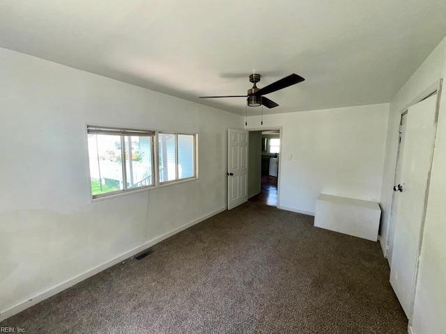 54 W Virginia Ave, Hampton, VA 23663 - unfurnished bedroom with carpet floors, baseboards, and ceiling fan