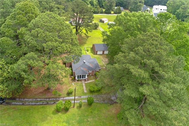6944 Crittenden Rd, Suffolk, VA 23432 - bird's eye view of a heavily wooded area