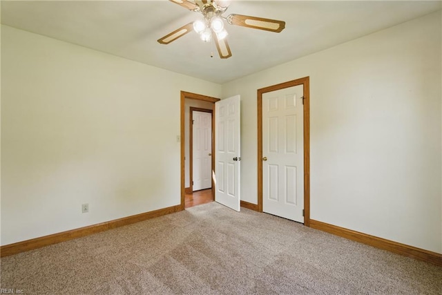1121 Vineyard Dr, Chesapeake, VA 23322 - carpeted spare room featuring baseboards and ceiling fan