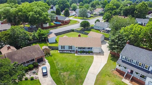 1121 Vineyard Dr, Chesapeake, VA 23322 - aerial view of residential area
