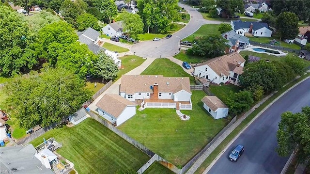 1121 Vineyard Dr, Chesapeake, VA 23322 - aerial view of property's location with nearby suburban area