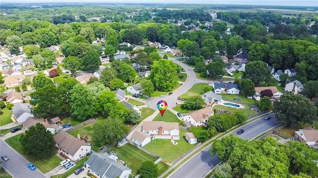 1121 Vineyard Dr, Chesapeake, VA 23322 - aerial overview of property's location with nearby suburban area