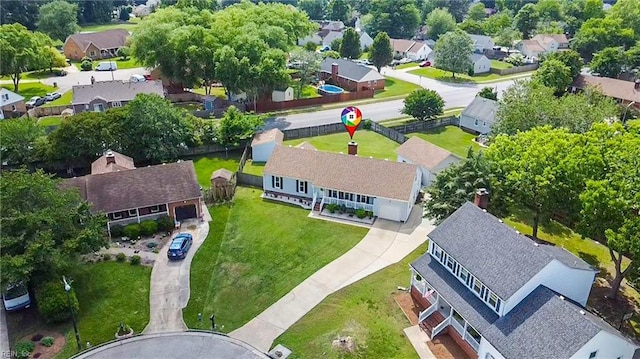 1121 Vineyard Dr, Chesapeake, VA 23322 - aerial view of residential area
