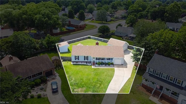 1121 Vineyard Dr, Chesapeake, VA 23322 - view of subject property with property boundaries highlighted
