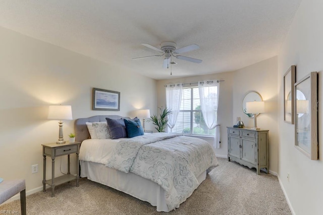 3857 Lasalle Dr Unit 102, Virginia Beach, VA 23453 - bedroom with light carpet, baseboards, and a ceiling fan