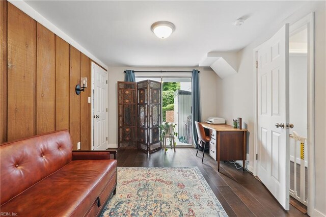 1118 Penobscot Rd, Richmond, VA 23227 - office area with dark wood-style floors and baseboards