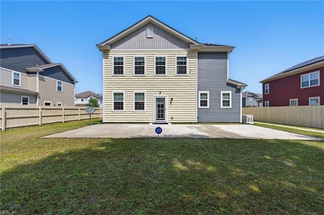 605 Middleton Way, Chesapeake, VA 23322 - rear view of house with a patio area and central AC