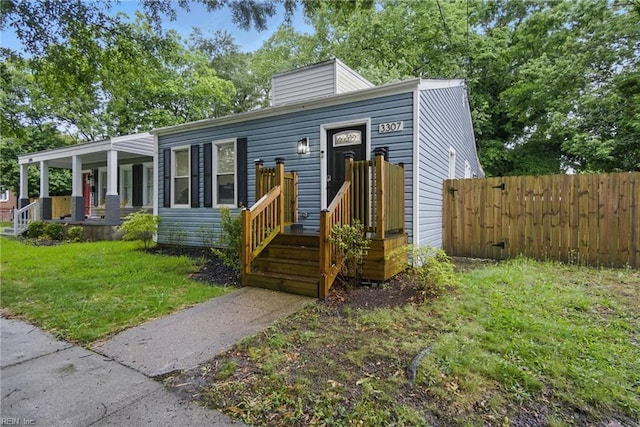 3307 Marne Ave, Norfolk, VA 23509 - view of front of property with covered porch