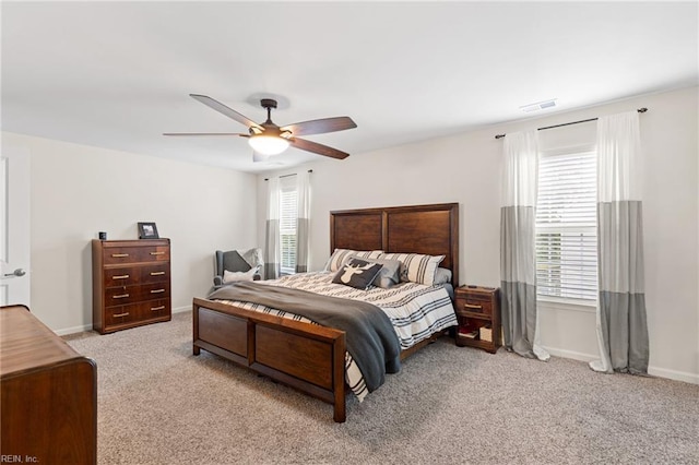 304 Michael Selby Dr, Hampton, VA 23666 - bedroom with carpet, baseboards, and a ceiling fan