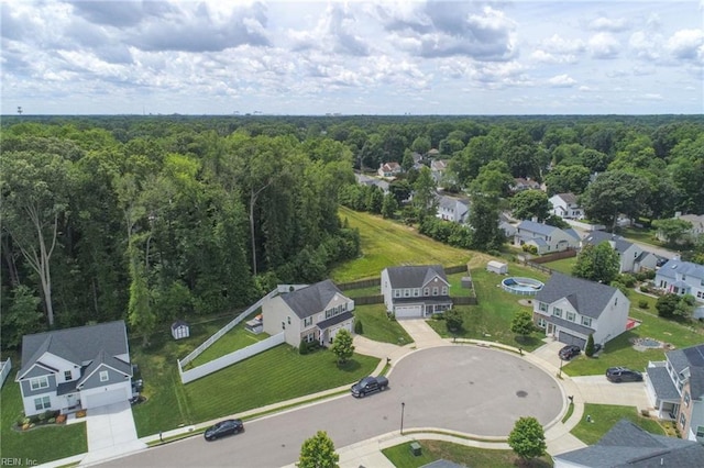 304 Michael Selby Dr, Hampton, VA 23666 - aerial perspective of suburban area with a forest