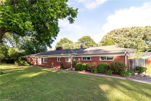 101 Stadium Dr, Chesapeake, VA 23322 - single story home with brick siding and a chimney